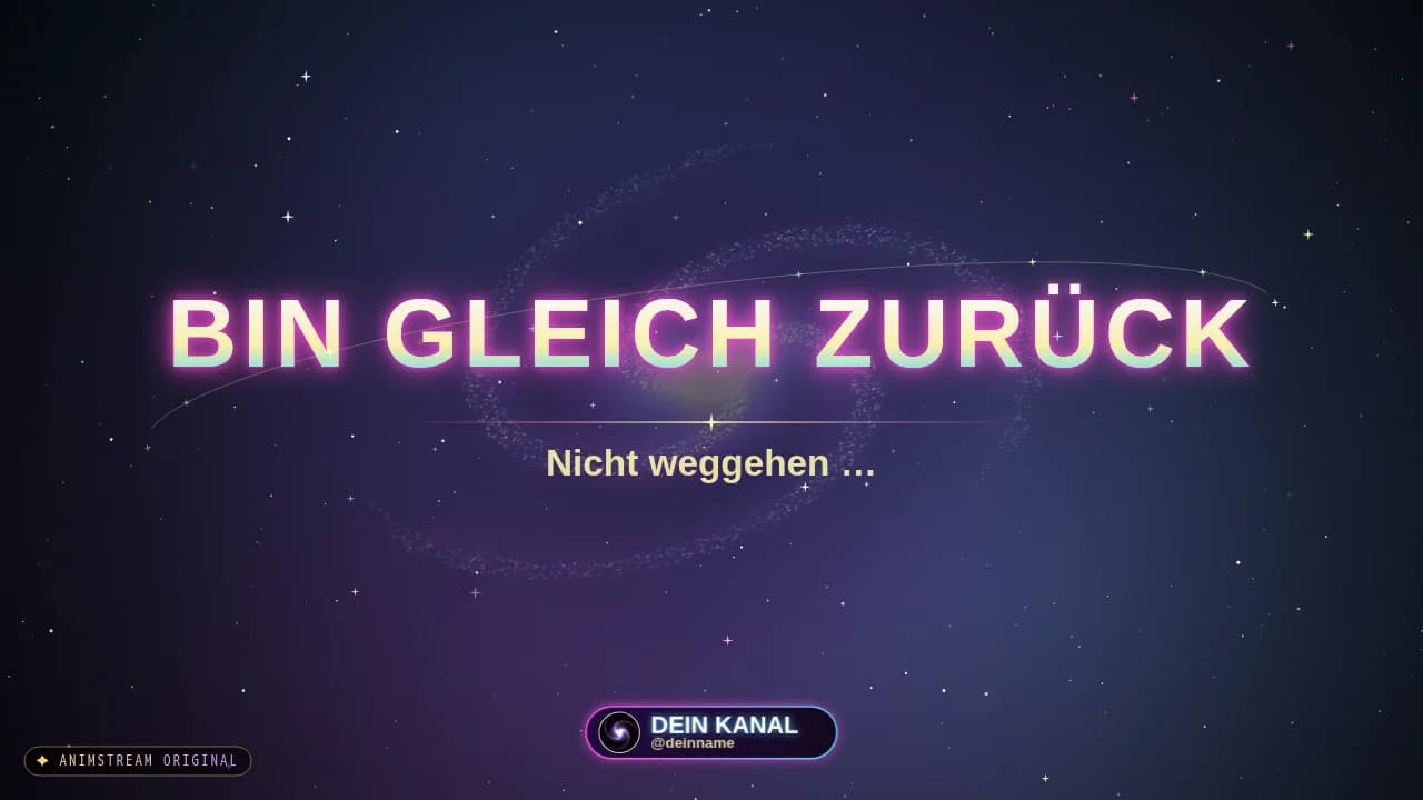 Bin gleich zurück-Szene – Galaxy Portal Cosmic