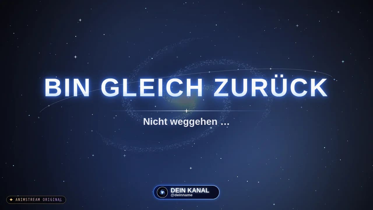 Bin gleich zurück-Szene – Galaxy Portal Deep Space