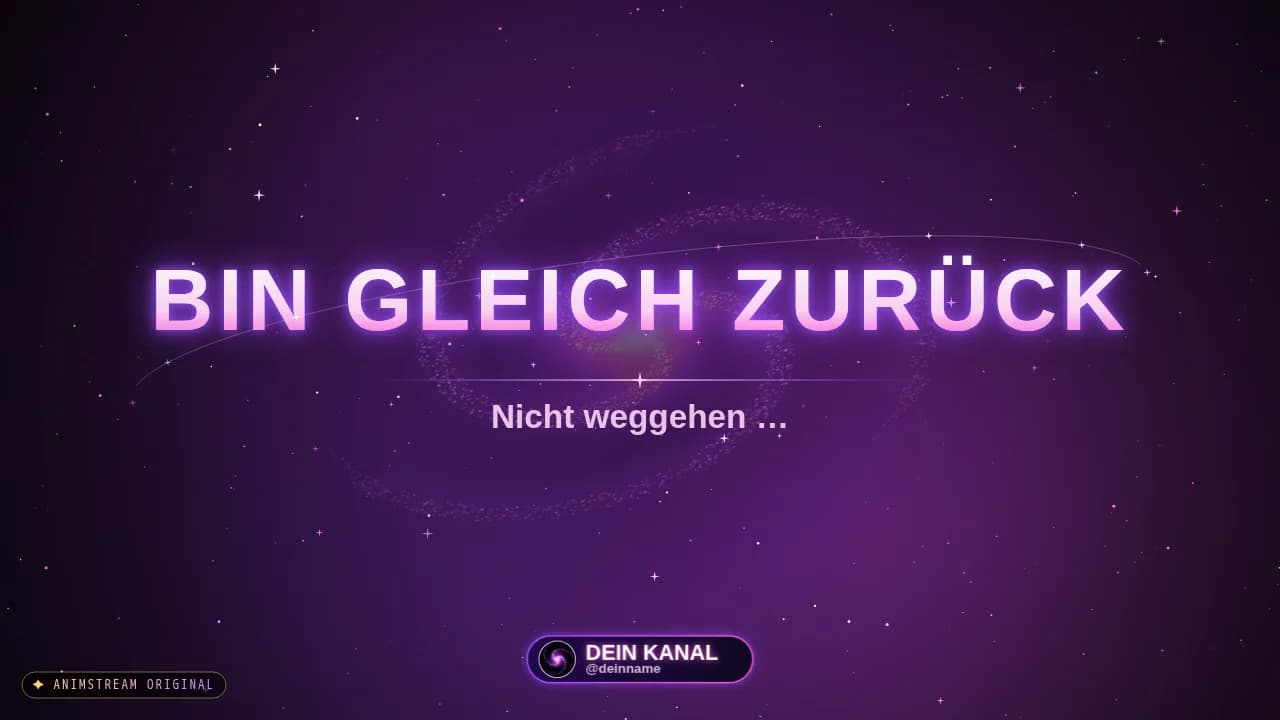 Bin gleich zurück-Szene – Galaxy Portal Nebula