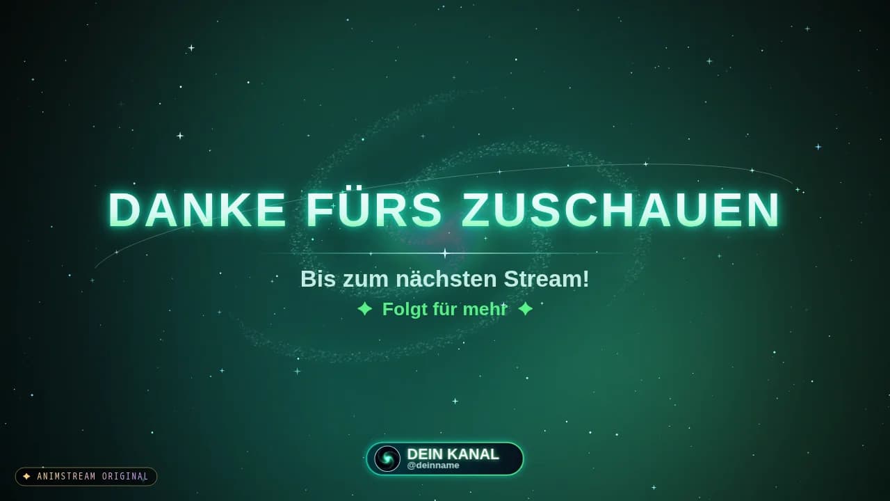 Stream-Ende-Szene – Galaxy Portal Aurora