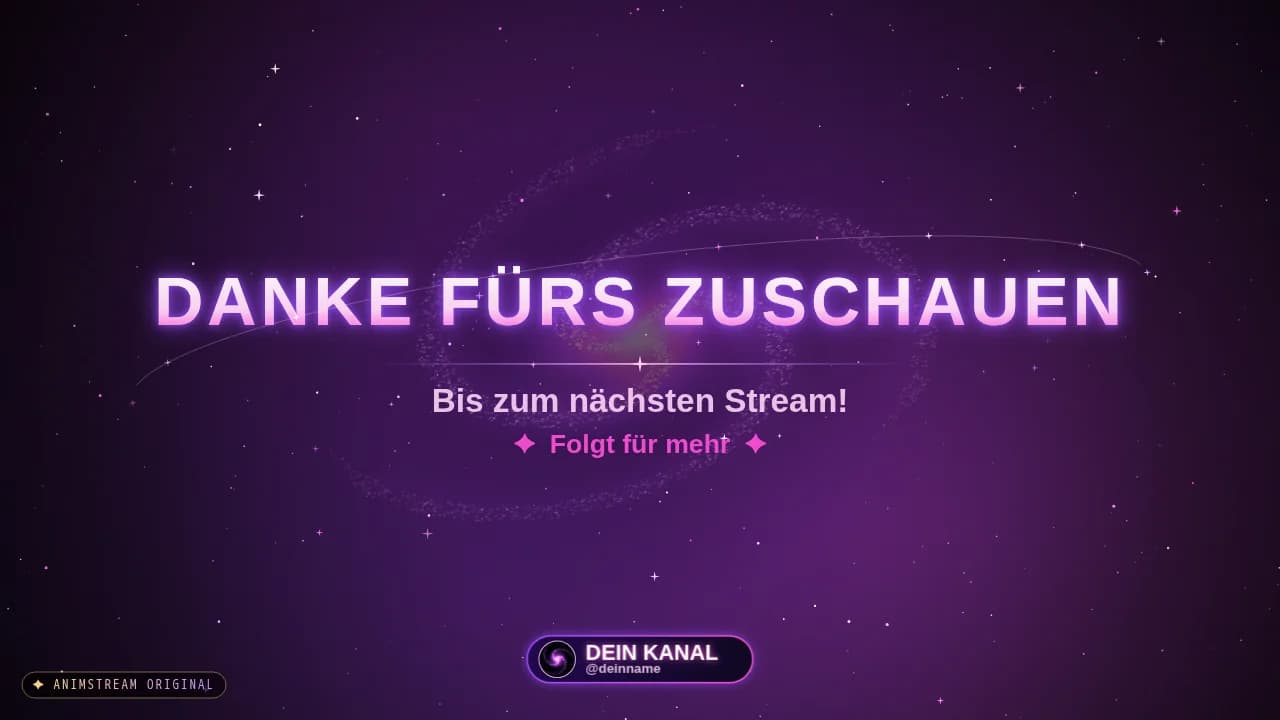 Stream-Ende-Szene – Galaxy Portal Nebula