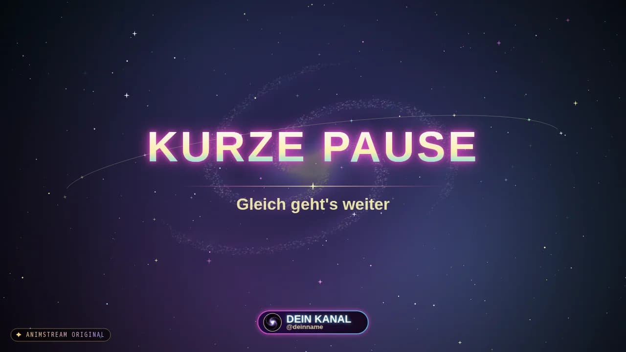 Pause-Szene – Galaxy Portal Cosmic