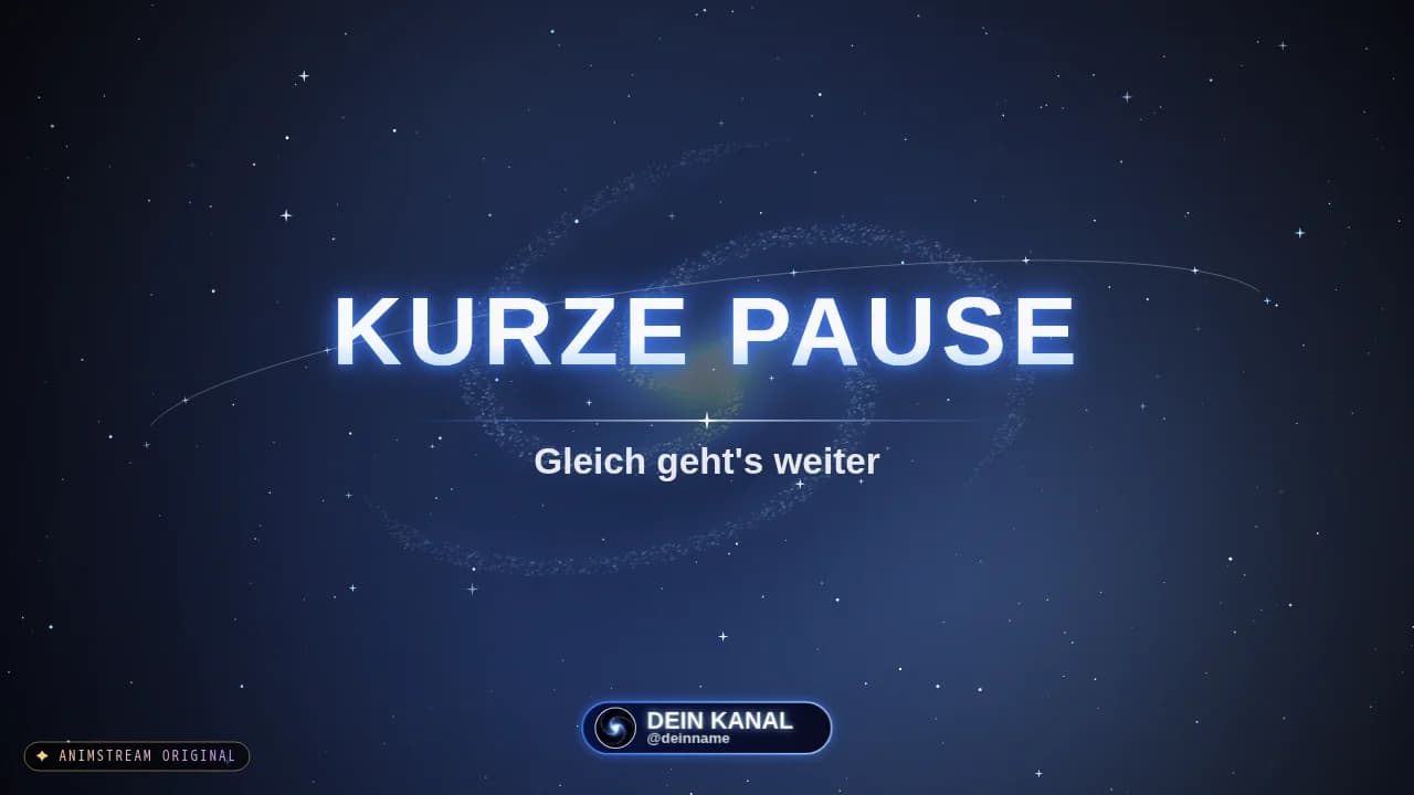Pause-Szene – Galaxy Portal Deep Space