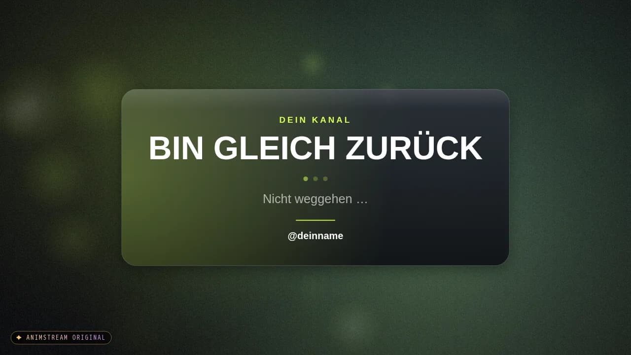 Bin gleich zurück-Szene – Glass Toast Lime