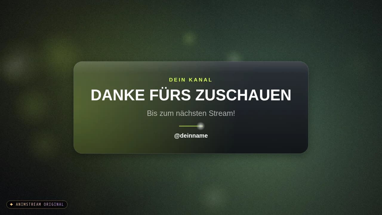 Stream-Ende-Szene – Glass Toast Lime