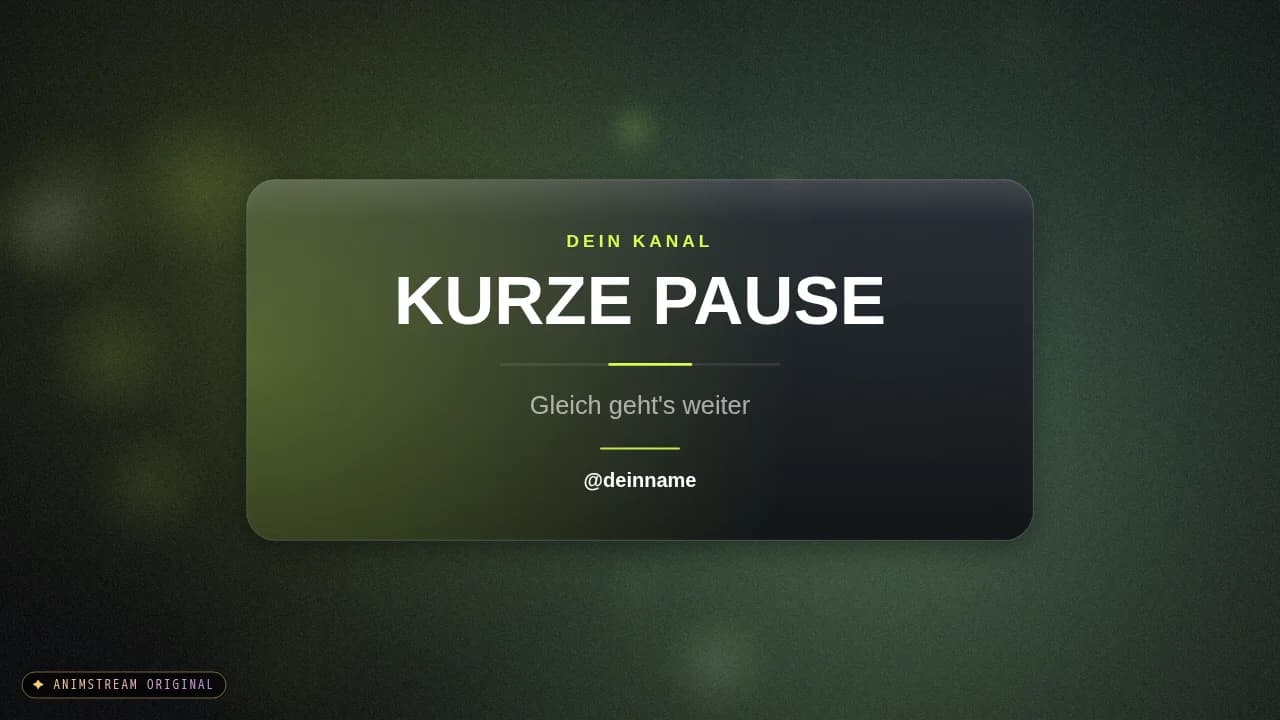 Pause-Szene – Glass Toast Lime