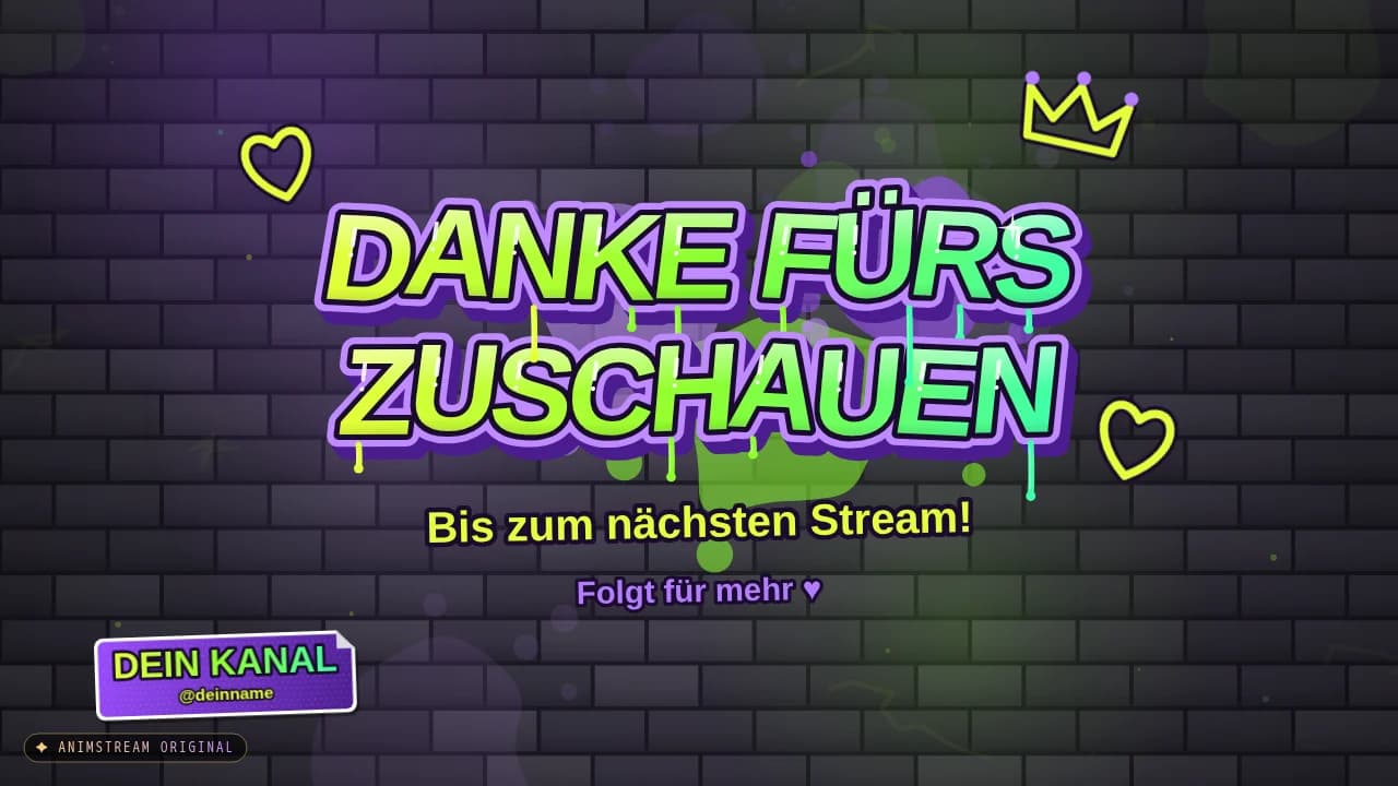 Stream-Ende-Szene – Graffiti Tag Toxic