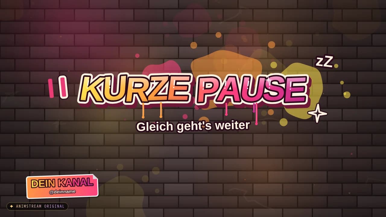 Pause-Szene – Graffiti Tag Sunset
