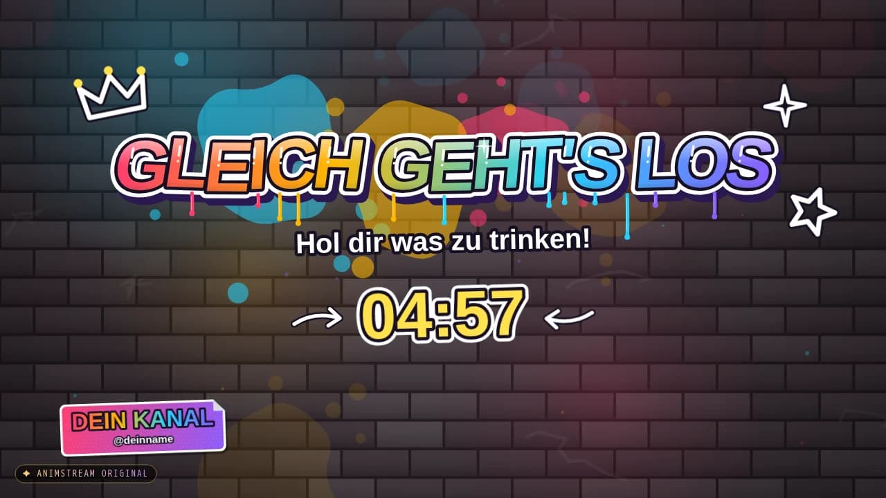 Starting Soon-Szene – Graffiti Tag Street