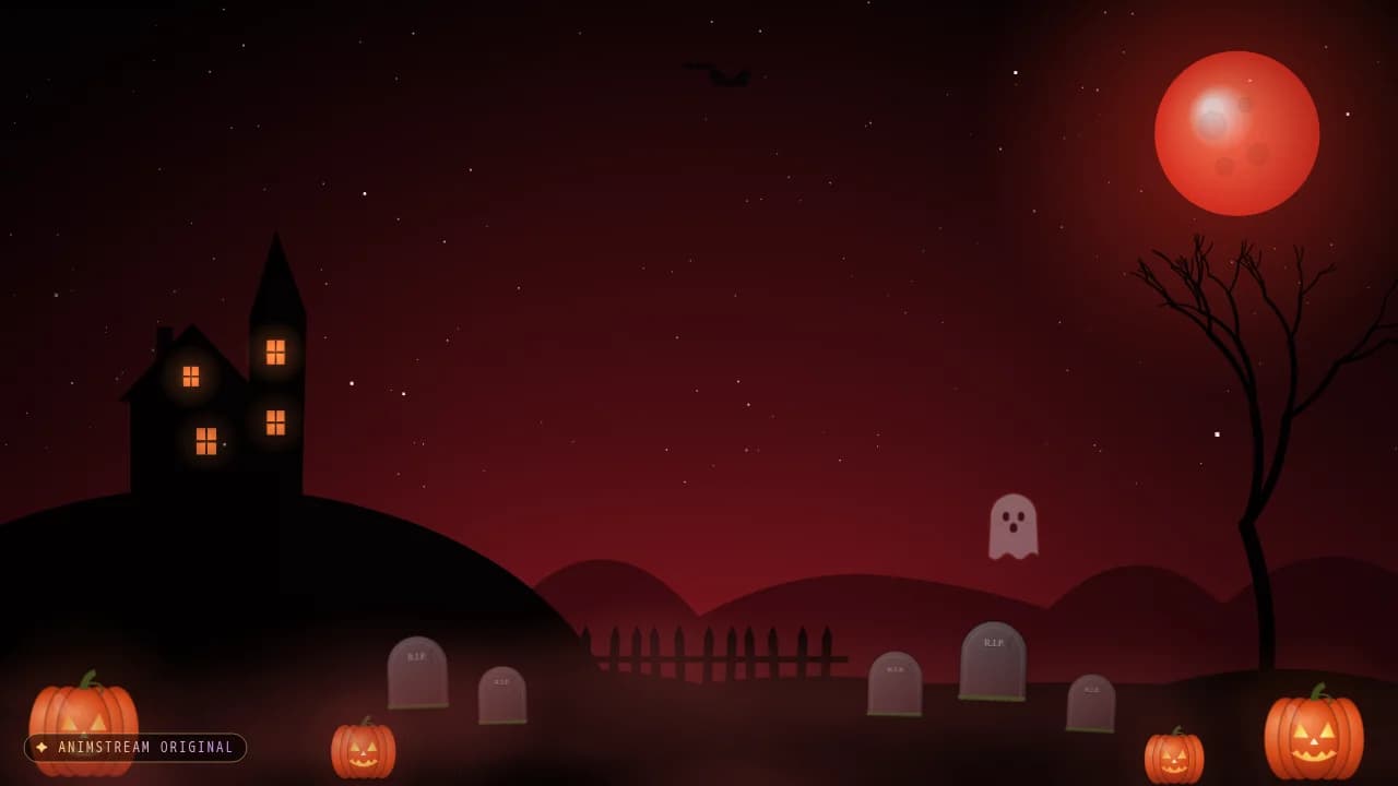 Hintergrund – Halloween Blutmond