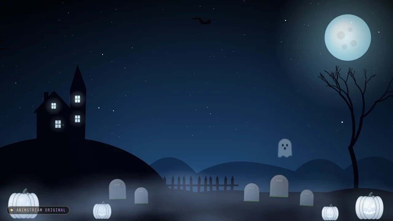 Hintergrund – Halloween Geisterblau