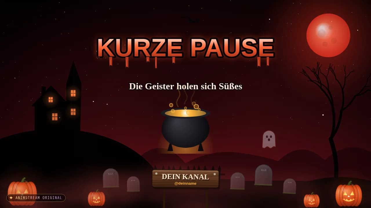Pause-Szene – Halloween Blutmond