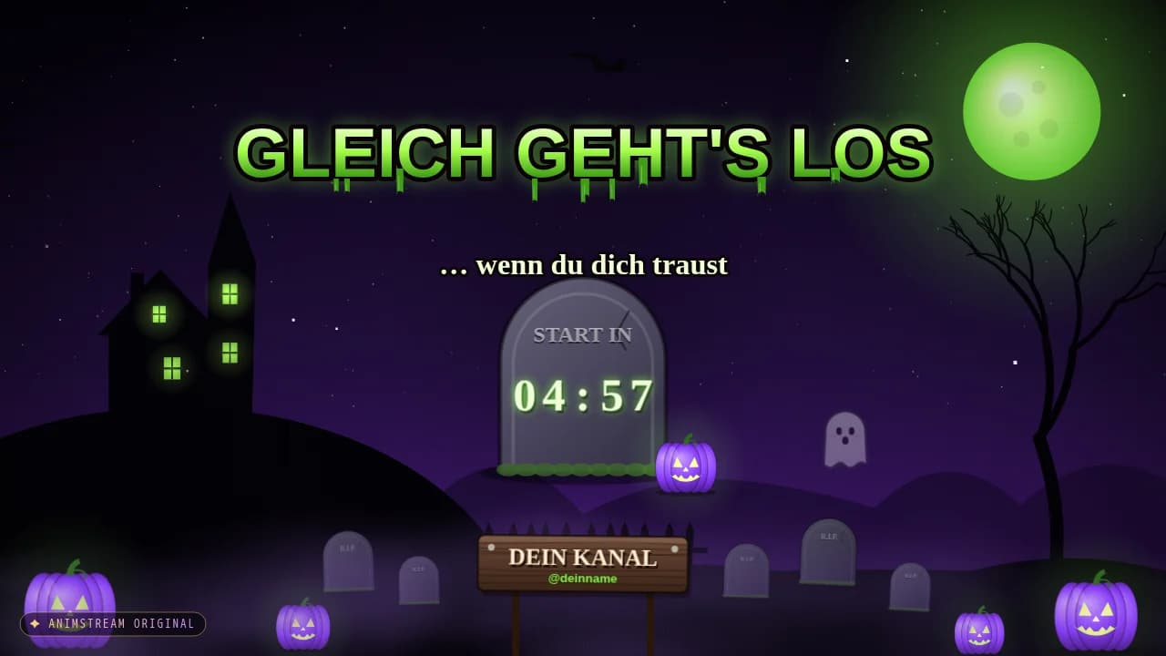 Starting Soon-Szene – Halloween Hexennacht