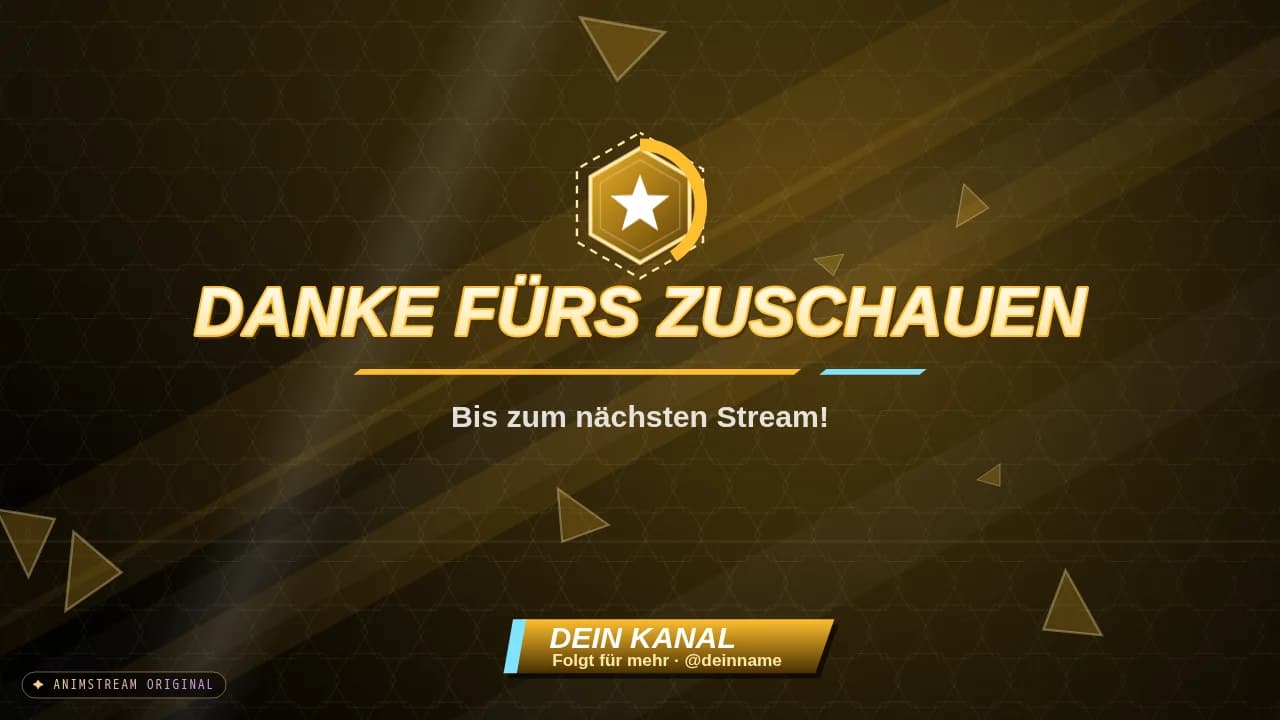 Stream-Ende-Szene – Hero Arena Gold