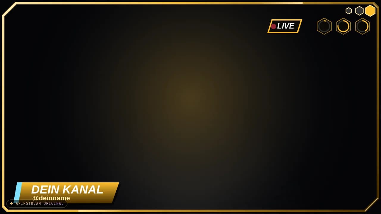 Stream-Rahmen – Hero Arena Gold