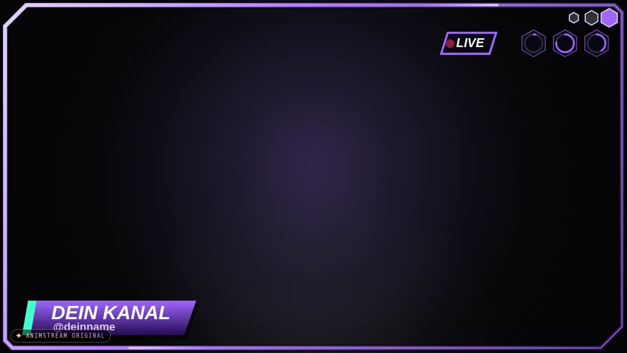 Stream-Rahmen – Hero Arena Violett