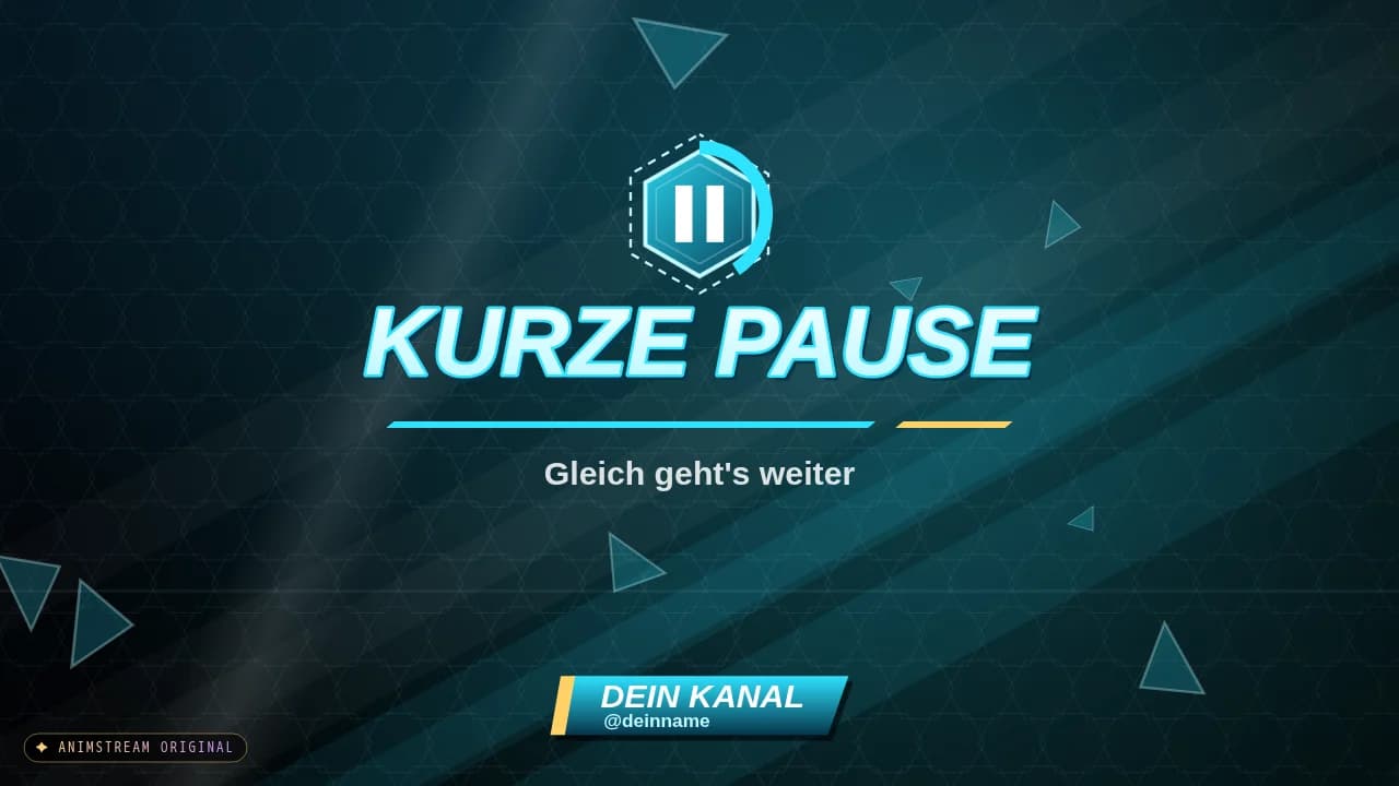 Pause-Szene – Hero Arena Cyan