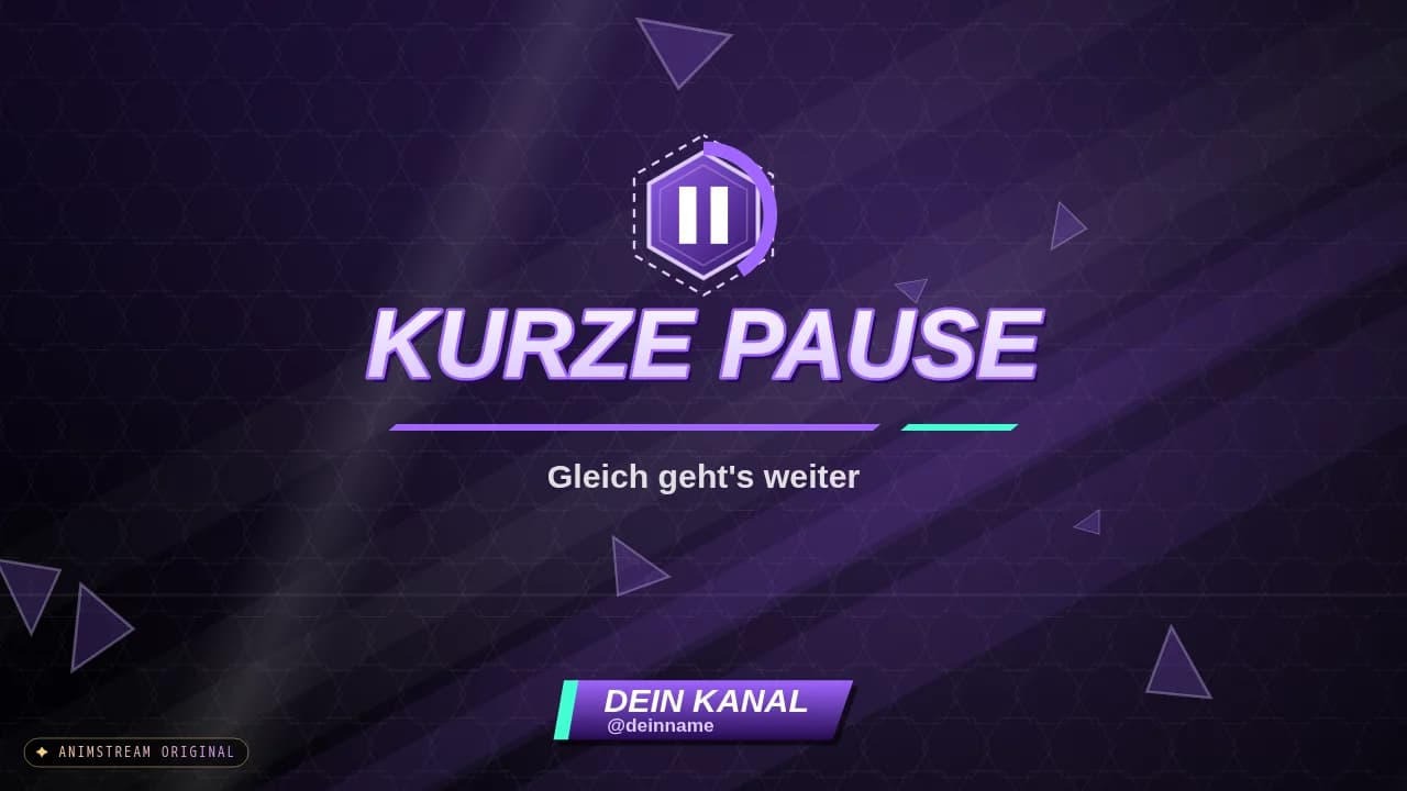 Pause-Szene – Hero Arena Violett
