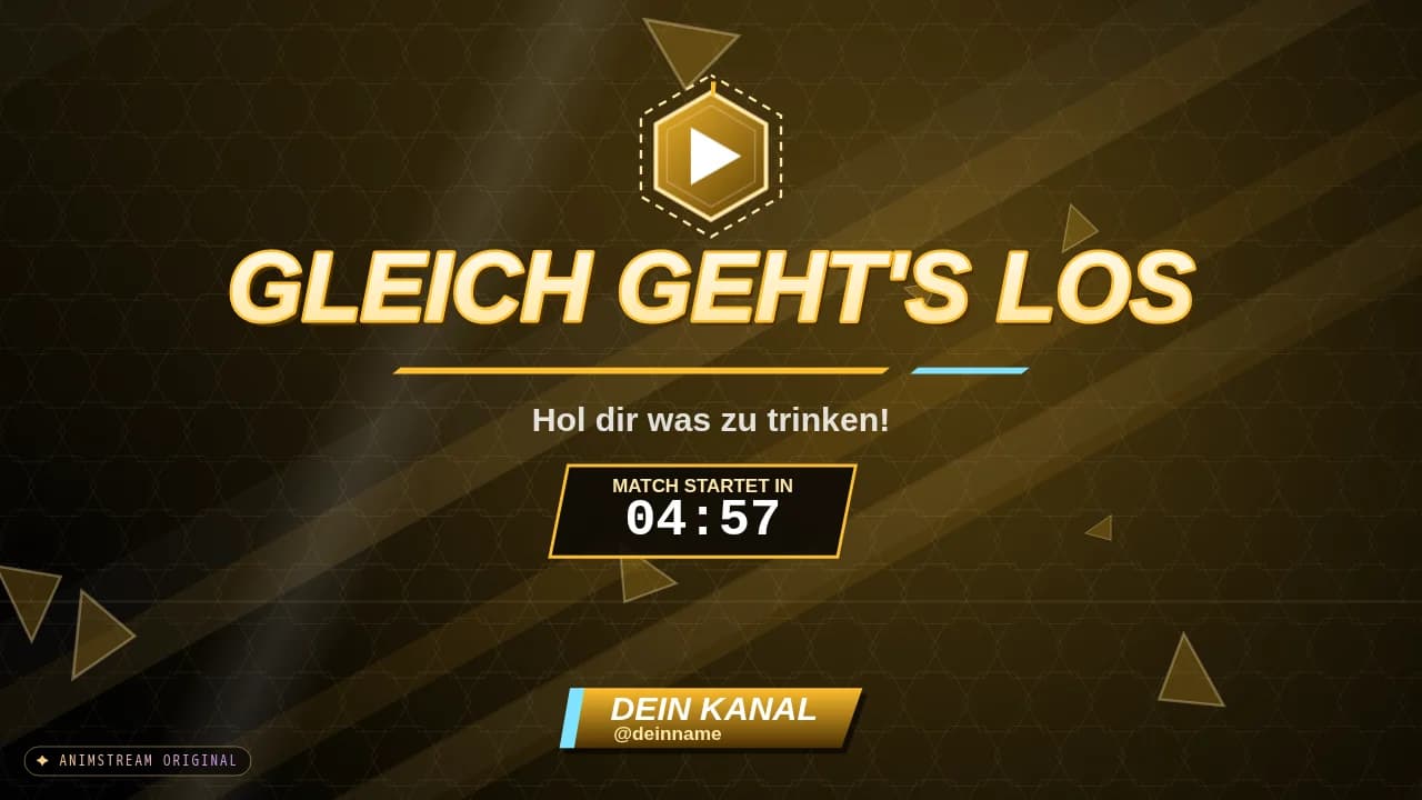 Starting Soon-Szene – Hero Arena Gold