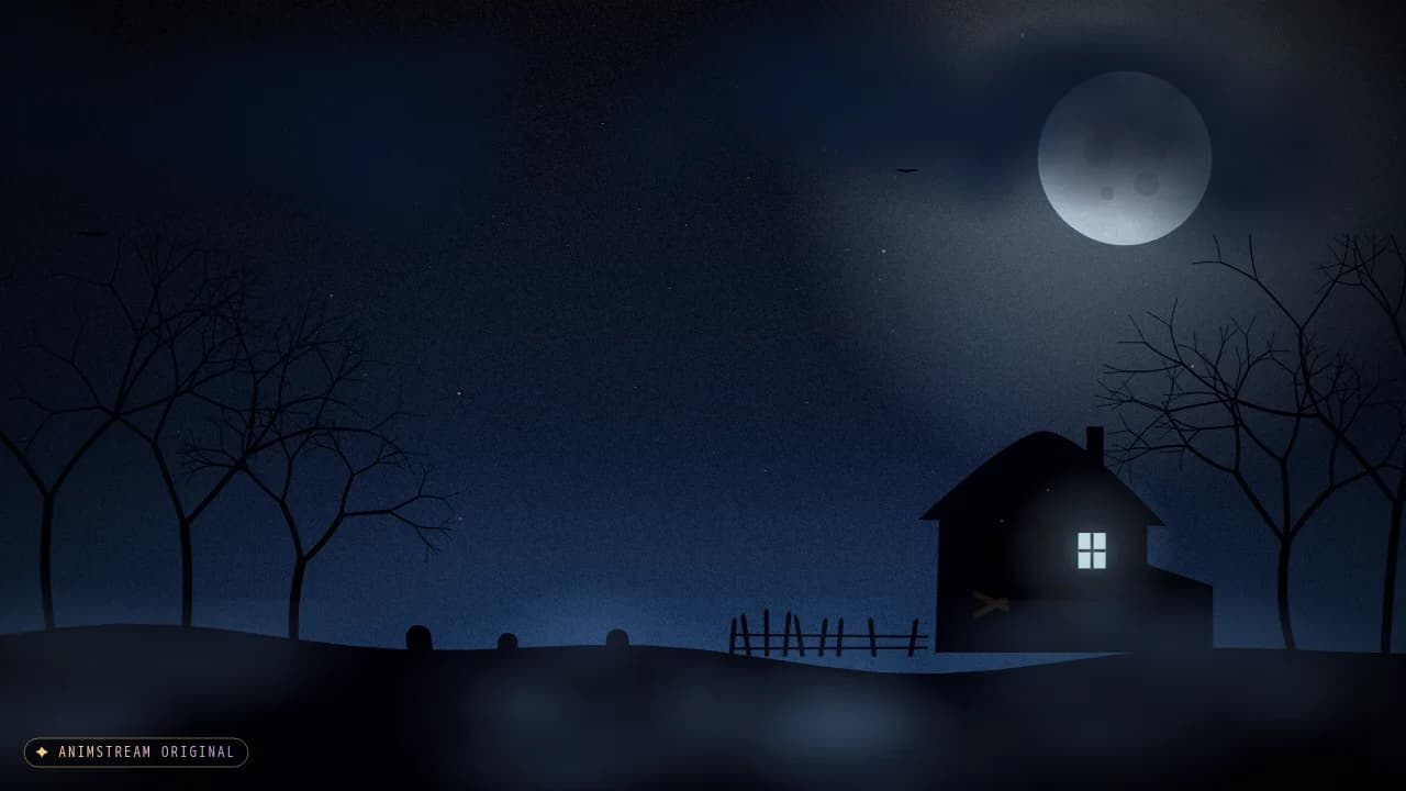 Hintergrund – Horror Night Geisterblau
