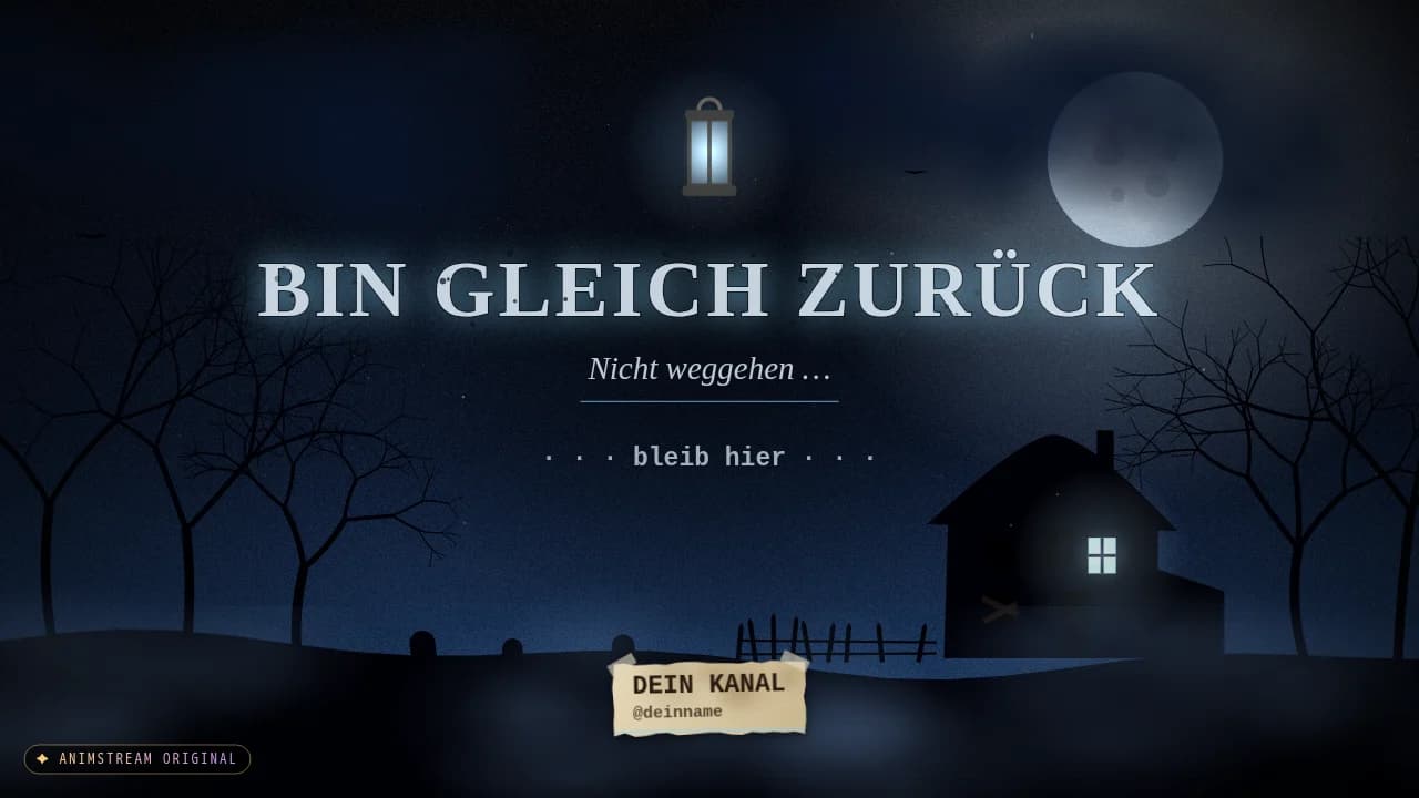 Bin gleich zurück-Szene – Horror Night Geisterblau