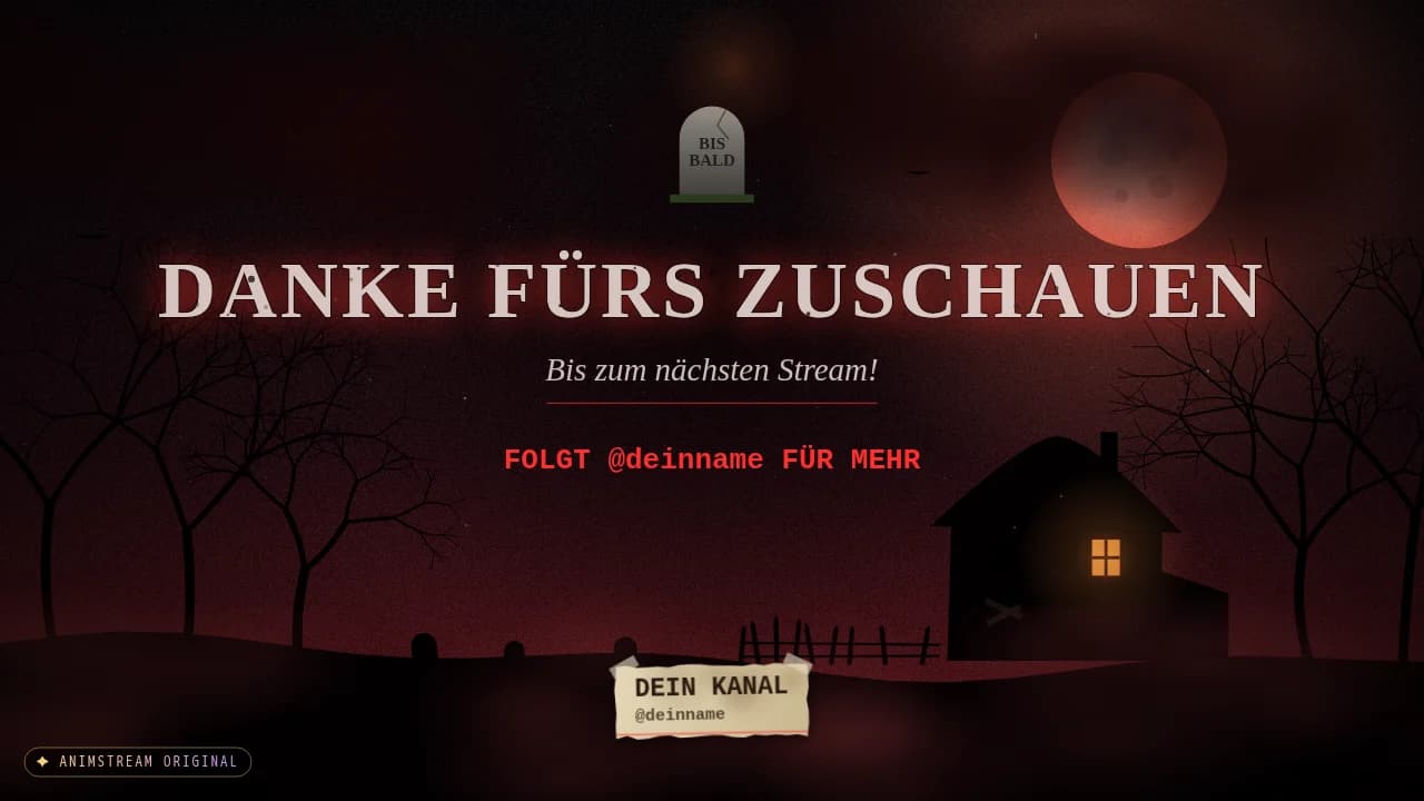Stream-Ende-Szene – Horror Night Blutmond