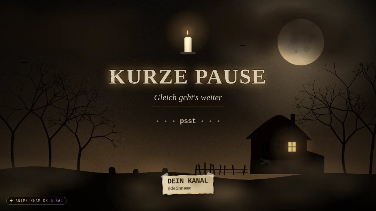 Pause-Szene – Horror Night Sepia