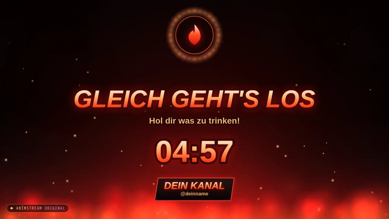 Starting Soon-Szene – Inferno Höllenfeuer