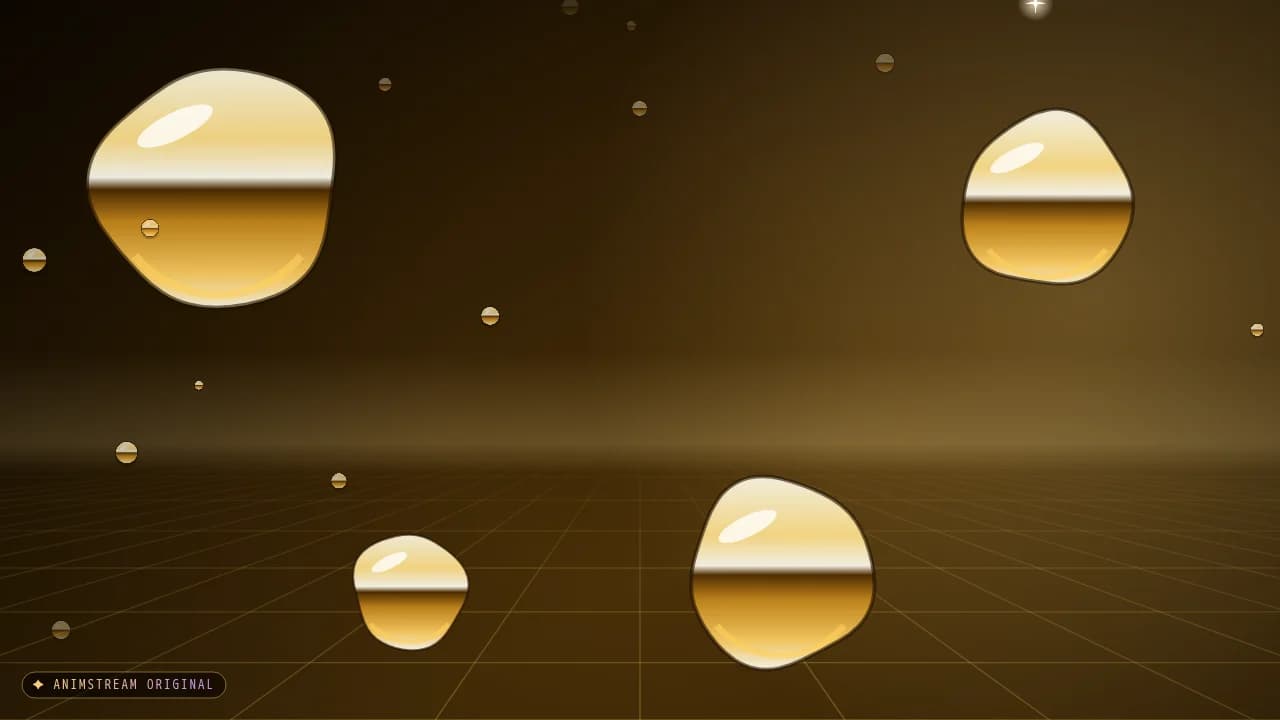 Hintergrund – Liquid Chrome Gold