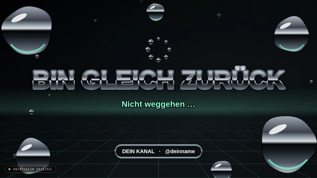 Bin gleich zurück-Szene – Liquid Chrome Black Chrome