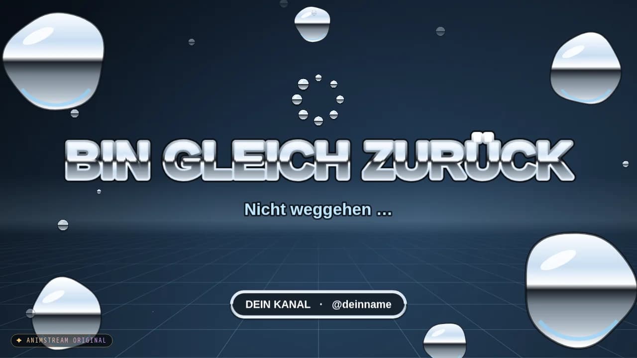 Bin gleich zurück-Szene – Liquid Chrome Chrom