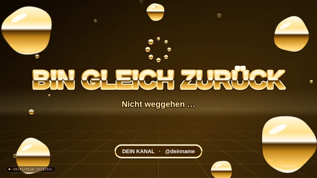 Bin gleich zurück-Szene – Liquid Chrome Gold