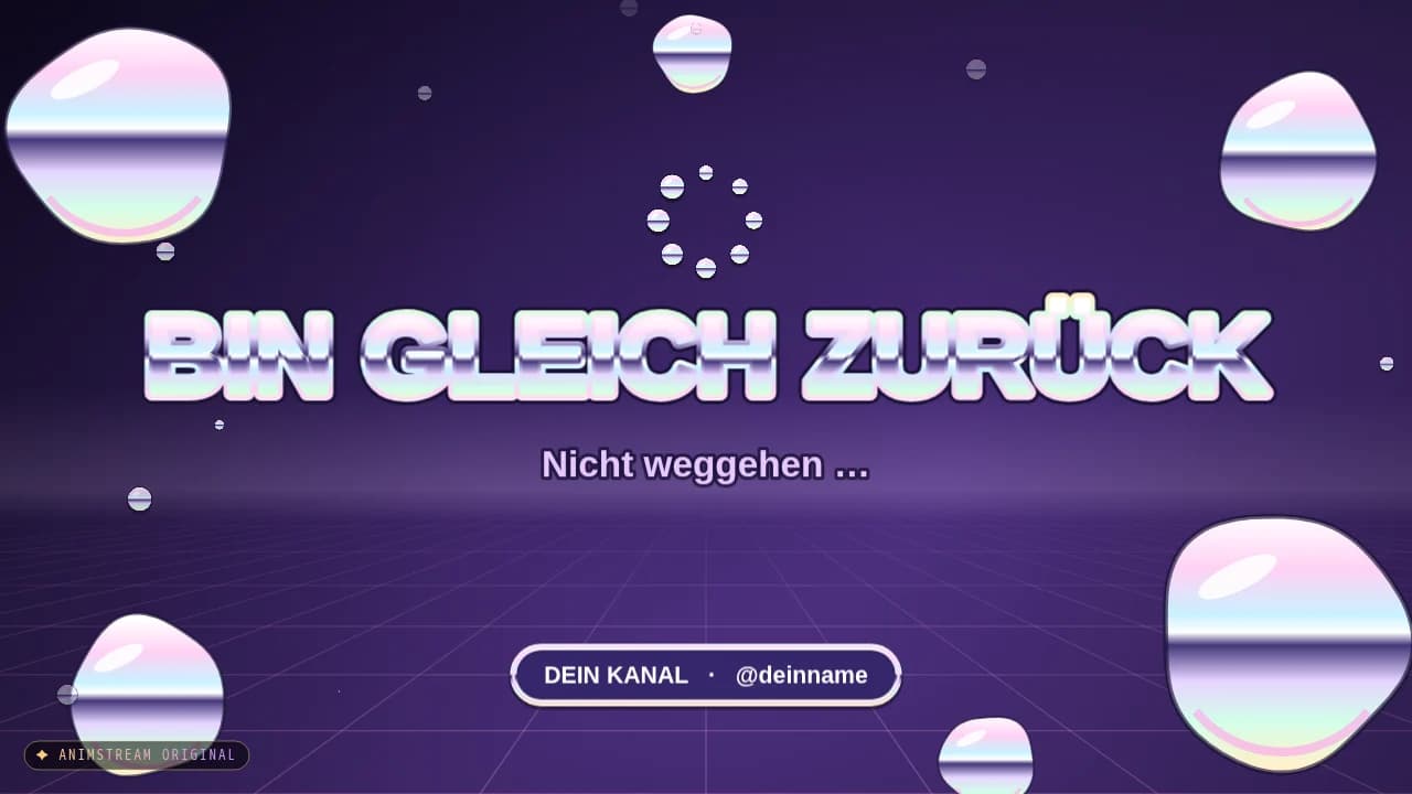 Bin gleich zurück-Szene – Liquid Chrome Perlmutt