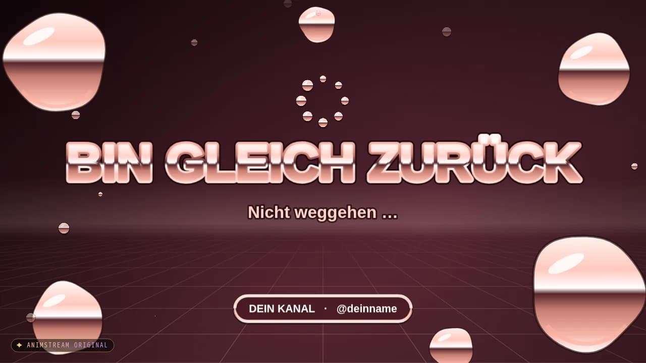 Bin gleich zurück-Szene – Liquid Chrome Roségold