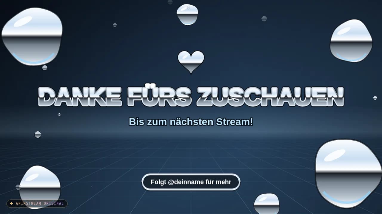 Stream-Ende-Szene – Liquid Chrome Chrom
