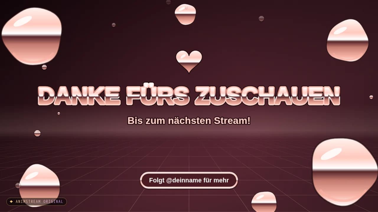 Stream-Ende-Szene – Liquid Chrome Roségold