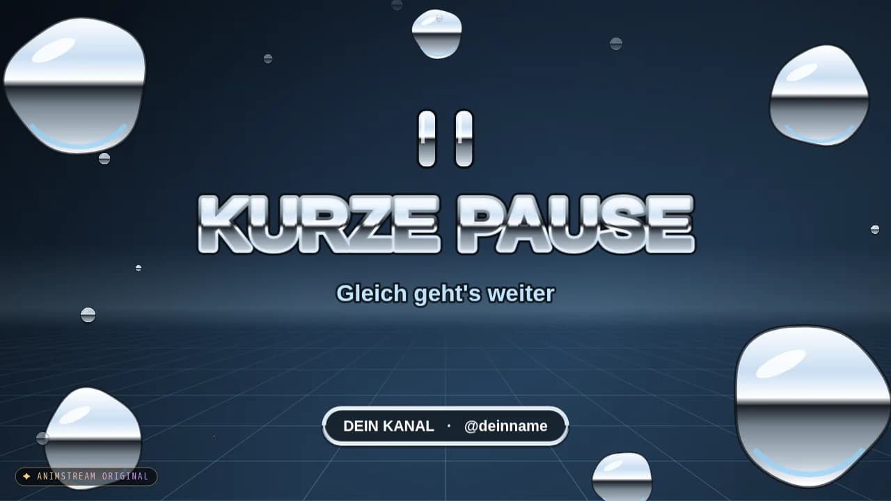 Pause-Szene – Liquid Chrome Chrom