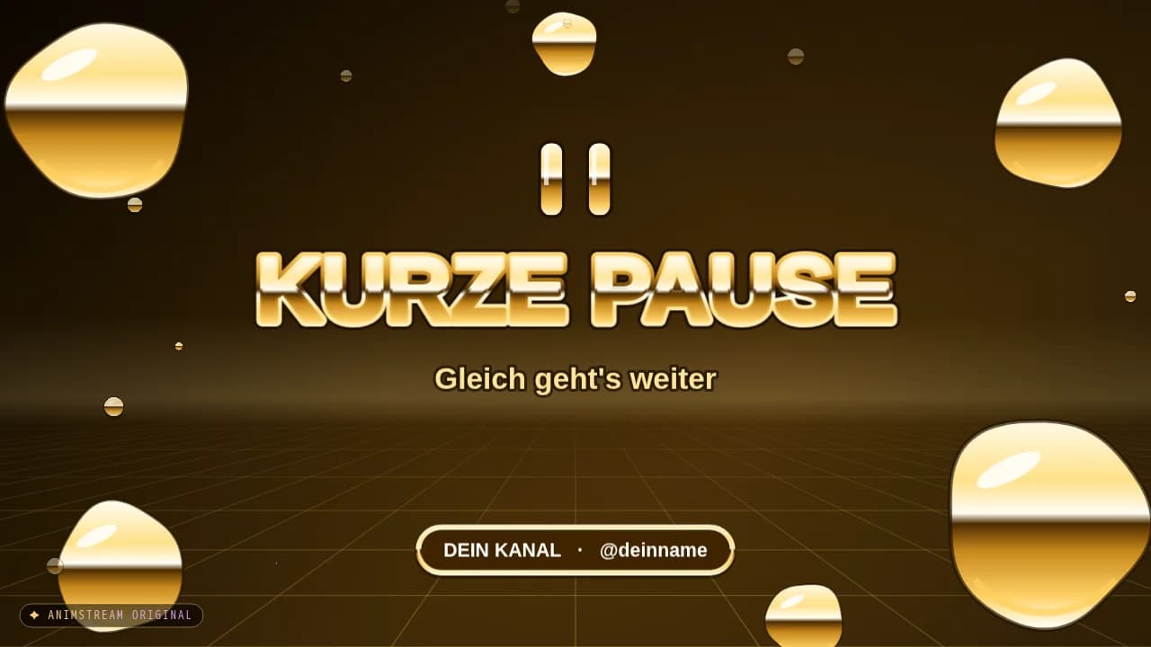 Pause-Szene – Liquid Chrome Gold