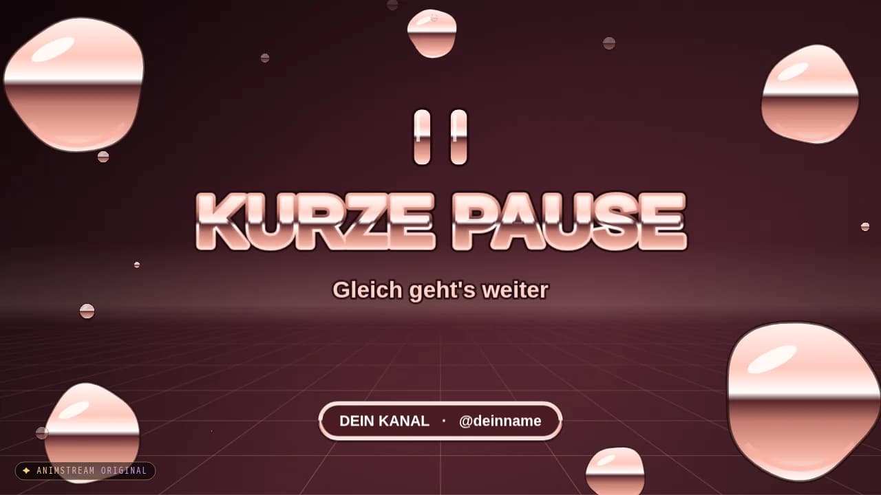 Pause-Szene – Liquid Chrome Roségold