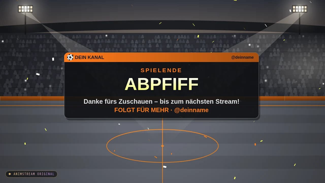 Stream-Ende-Szene – Matchday Straßenkick
