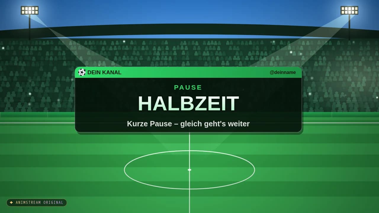 Pause-Szene – Matchday Klassik Grün