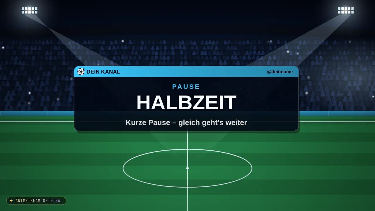 Pause-Szene – Matchday Flutlicht-Nacht