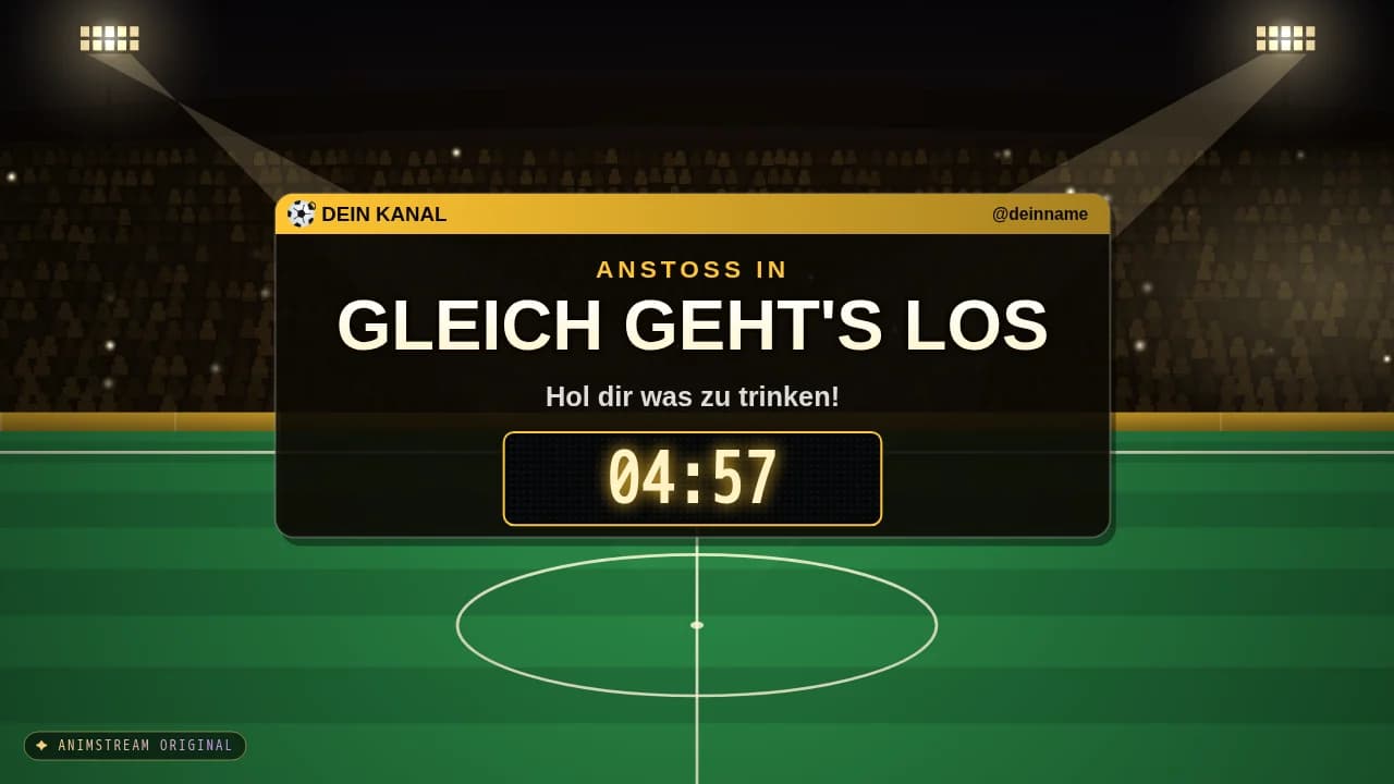 Starting Soon-Szene – Matchday Goldpokal