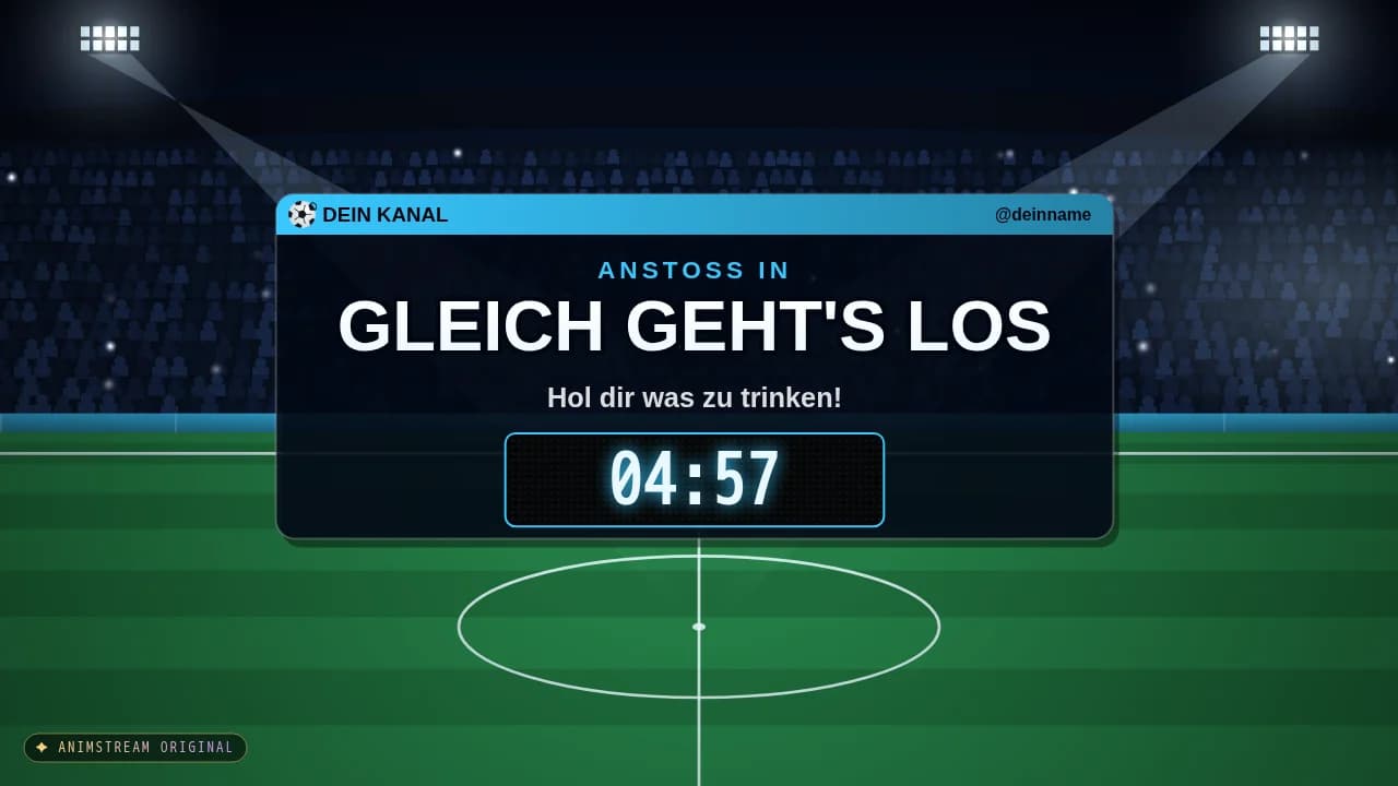 Starting Soon-Szene – Matchday Flutlicht-Nacht