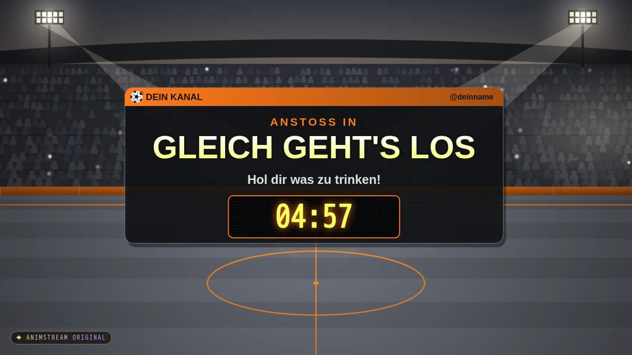 Starting Soon-Szene – Matchday Straßenkick