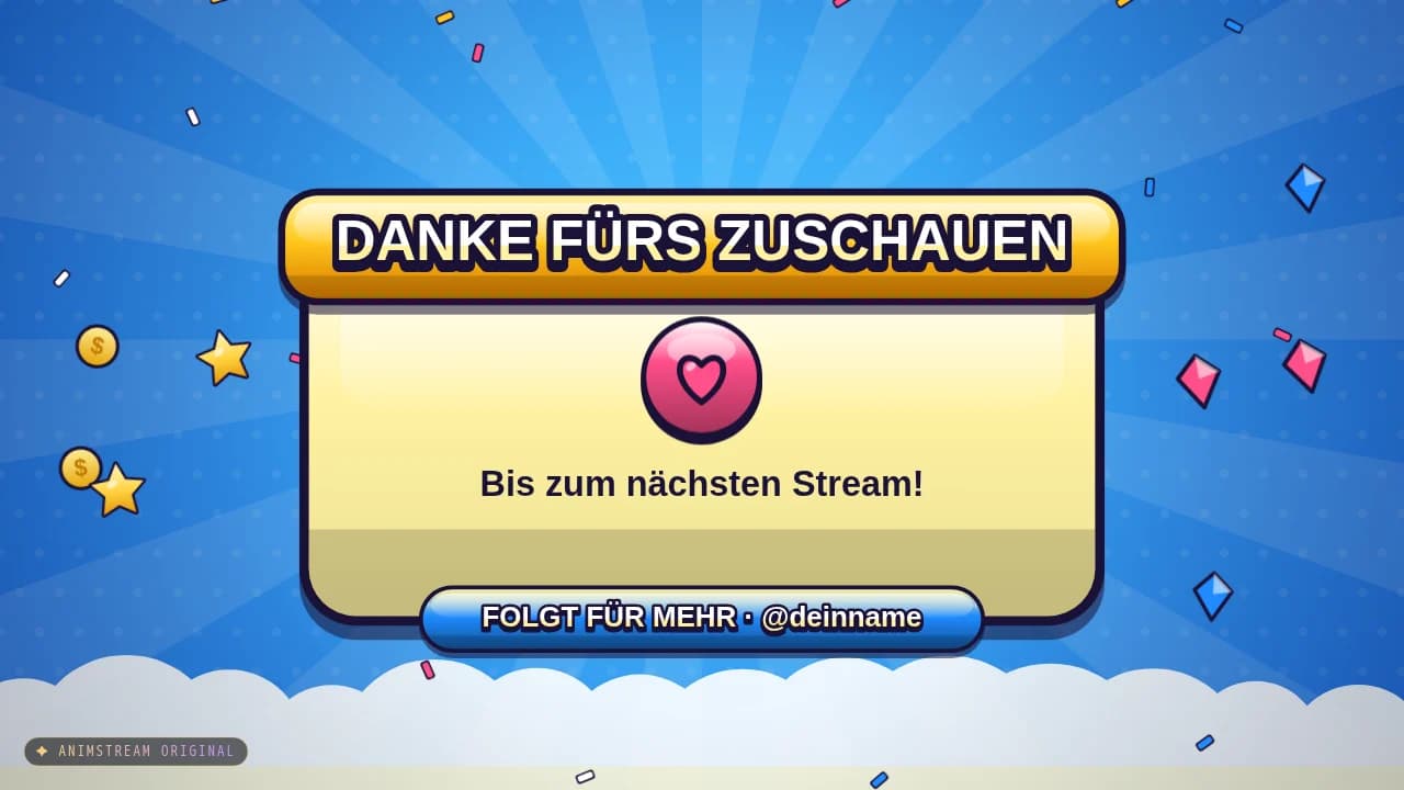 Stream-Ende-Szene – Mobile Brawl Sonnig
