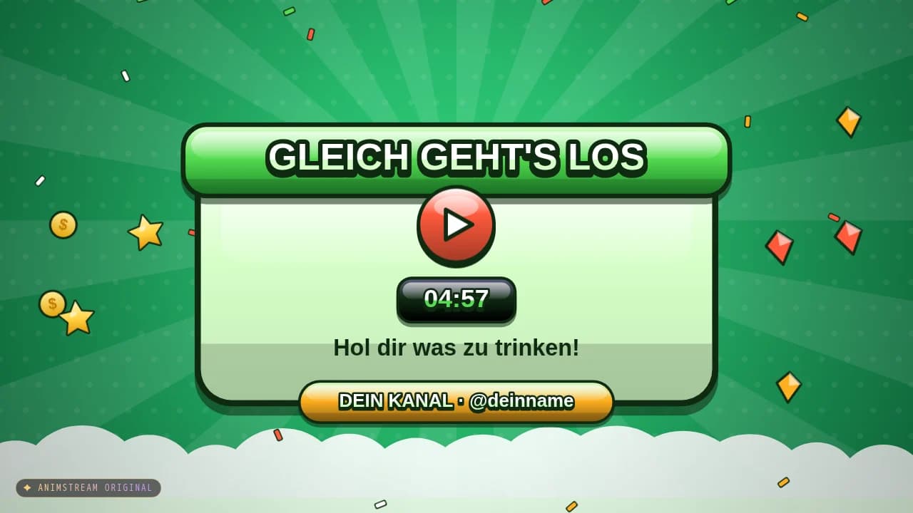 Starting Soon-Szene – Mobile Brawl Dschungel