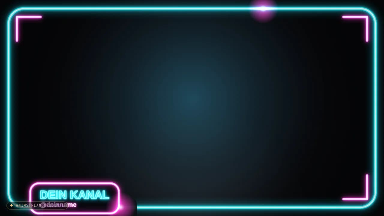 Kamera-Rahmen – Neon Sign Cyan