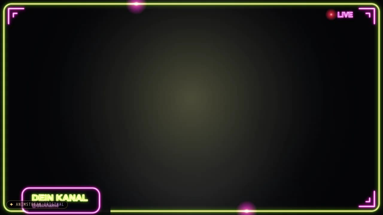 Stream-Rahmen – Neon Sign Lime
