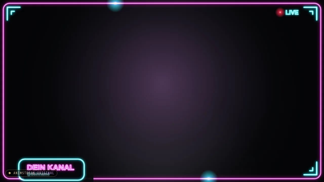 Stream-Rahmen – Neon Sign Pink